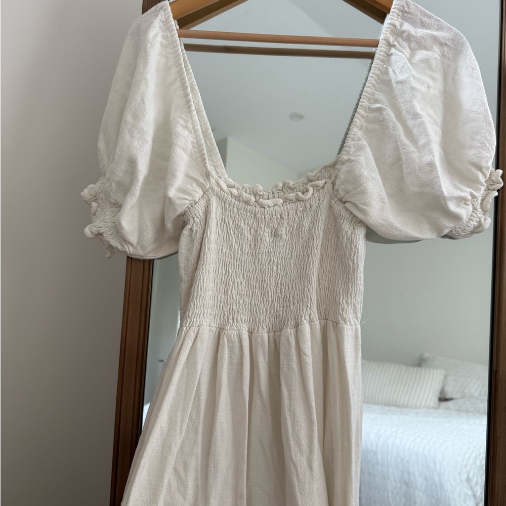 Opia White Puff Sleeve Dress - Picture 6 of 6